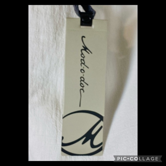 NWT Mod-o-doe Size Medium White Maxi Dress - Picture 6 of 9